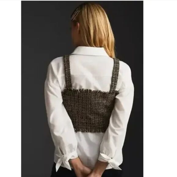 Anthropologie Mare Mare Tweed Crop Top - Picture 4 of 8